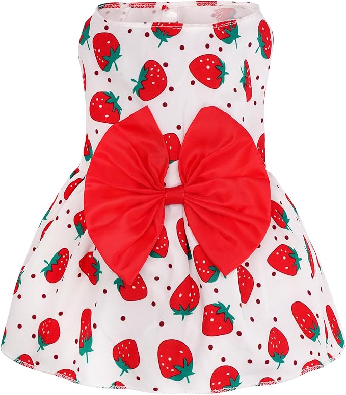 choyaxo Floral Dog Dress Cute Dog Skirt Pet Dress Summer Pet Clothes for Puppy Small Cats