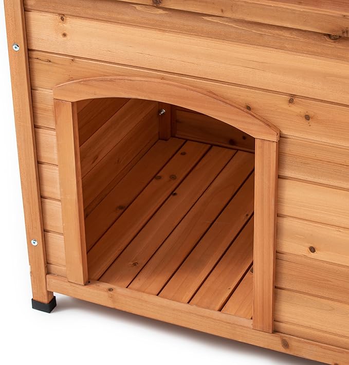TAKUKA Outdoor Wooden Dog House for Small Medium Large Sized Dogs,Extra Waterproof Durable Dog Kennel with Wooden Floor for Garden Backyard Farm (40" W x 26" D x 28" H)