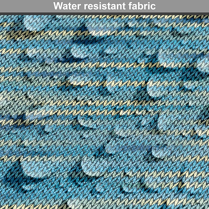 Lunarable Yellow and Blue Dog Crate Cover, Knitted Melange Inspired Graphic Clothing Texture Pattern, Easy to Use Pet Kennel Cover for Small Dogs Puppies Kittens, 22 Inch, Pale Yellow Navy Blue