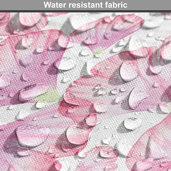 Ambesonne Watercolor Flowers Dog Crate Cover, Pastel Petals Romantic Rose Leaf Botanical Beauty Essence, Easy to Use Pet Kennel Cover for Cats & Medium Dogs, 24 Inch, White Pink