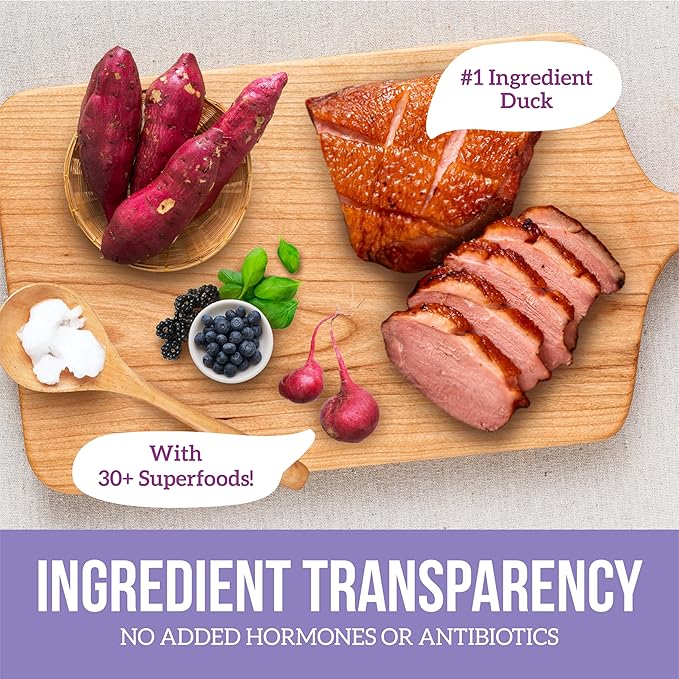 Health Extension Grain Free Duck & Sweet Potato Dry Dog Food (4 lb / 1.81 kg) - Lean Protein Formula with Turmeric & Antioxidants for Healthy Skin & Digestion (Pack of 6)