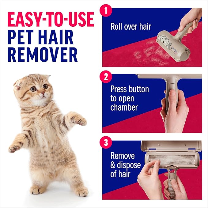 ChomChom Roller Pet Hair Remover - Reusable Dog and Cat Lint Rollers for Furniture, Couch, Car, and Clothes - Limited Dog Edition