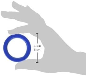 Heritage Rubber Finger Rings for Grooming Shears, Blue