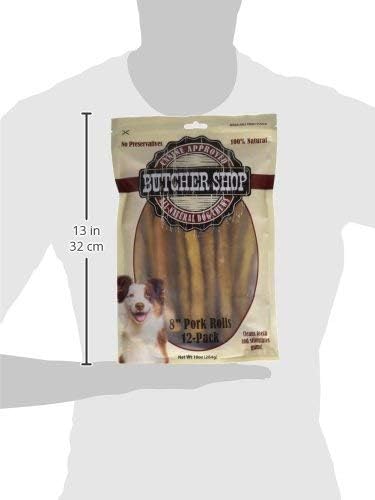 Butcher Shop 8" 100% Natural Pork Rolls (12 Pack), 284 G