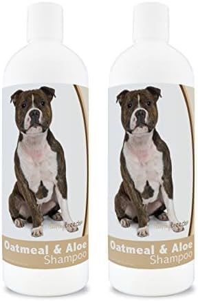 Healthy Breeds Staffordshire Bull Terrier Oatmeal Shampoo with Aloe 16 oz (Pack of 2)