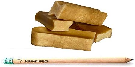 EcoKind Premium Gold Yak Cheese Himalayan Dog Chews, Healthy Dog Treats, Yak Chews for Small Dogs, All Natural, Long Lasting Dog Chew for Aggressive Chewers, High Protein Puppy Treat, Small - 4 Chews