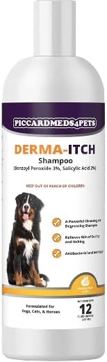 Derma-Itch Benzoyl Peroxide 3% Shampoo for Dogs 12 oz.