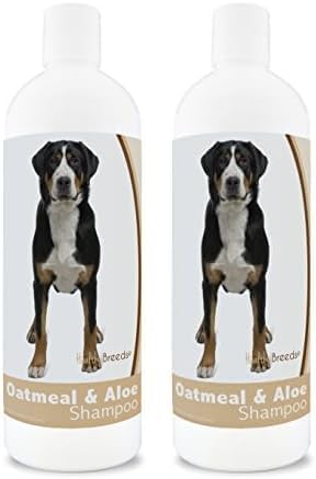 Healthy Breeds Greater Swiss Mountain Dog Oatmeal Shampoo with Aloe 16 oz (Pack of 2)