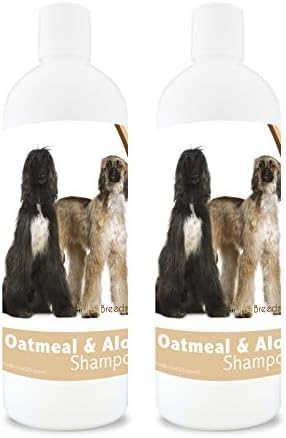 Healthy Breeds Afghan Hound Oatmeal Shampoo with Aloe 16 oz (Pack of 2)