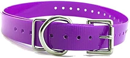 Replacement Strap for Dogtra Collars - 3/4" Wide Ultra-Durable Dog E-Collar Replacement for Training, Bark, Shock, Electric, and GPS Collars - 28" Adjustable Length Solid Purple