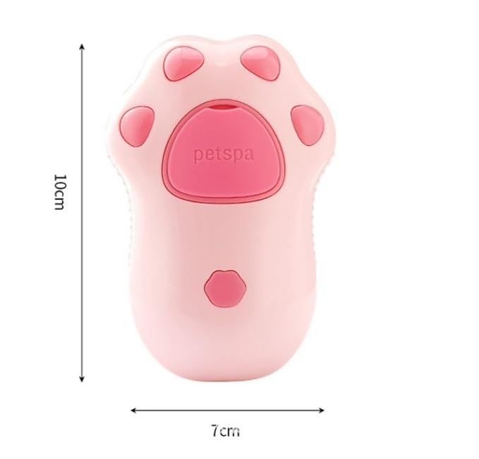 Pet Hair Brush with Mist Function, Pink - Ultimate Grooming Tool for Cats & Small and Medium-sized Dogs, Suitable for All Hair Types, Works with Dry Shampoo and Dander Removal