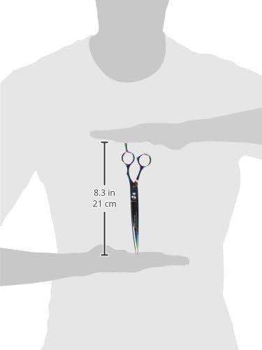 Master Grooming Tools 5200 Rainbow Series Shears — High-Performance Shears for Grooming Dogs - Curved, 7½"