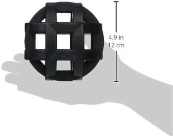 JW Pet Hol-ee Roller Extreme Dog Toy Puzzle Ball, Natural Rubber, Medium (4.5 Inch Diameter), Colors May Vary