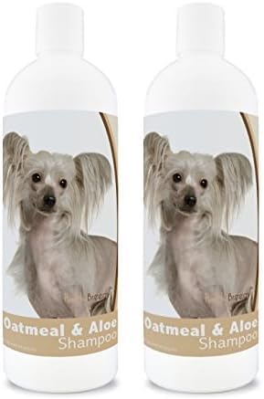 Healthy Breeds Chinese Crested Oatmeal Shampoo with Aloe 16 oz (Pack of 2)