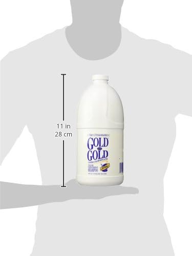 Chris Christensen Gold on Gold Color Treatment Dog Shampoo, Groom Like a Professional, Restore Gold Pigment, Not a Dye, Made in The USA, 64 oz