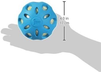JW Pet Crackle Heads Crackle Ball Crunchy Noise Chew Fetch Toy for Dogs, Assorted Colors, Large 4' Diameter