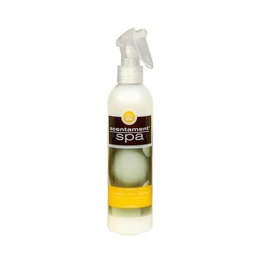 Best Shot Scentament Spa Botanical Body Splash, Detangler Spray, Body Spray for Pets, Cat and Dog Cologne Spray, Lemon Vanilla, 8 Oz.
