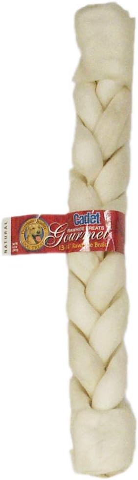 Cadet Braided Rawhide Stick For Dogs, 13 To 14-Inch
