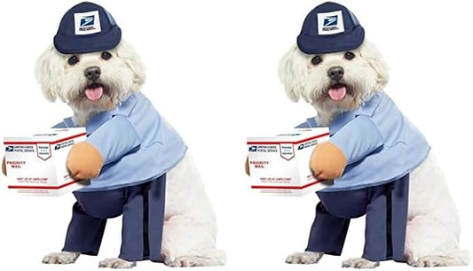 Dog Mail Carrier Costume USPS Large Blue (Pack of 2)
