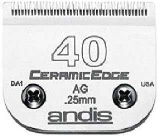Andis Stainless Steel Pro Quality Grooming Ceramic Edge Clipper Blades Choose Size !(# 40 = .25mm)