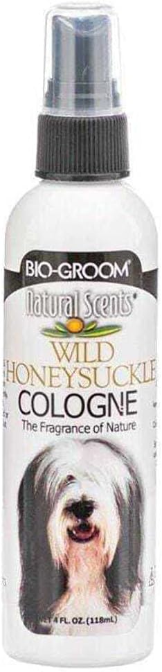 Bio-Groom Wild Honeysuckle Dog Cologne – Deodorizing Spray, Dog Bathing Supplies, Puppy Wash, Cat & Dog Grooming Supplies, Cruelty-Free, Made in USA, Dog Perfume – 4 fl oz 1-Pack