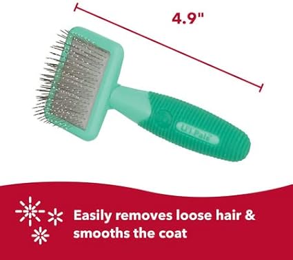 Coastal Pet Li'l Pals Dog Slicker Brush with Coated Tips - Dog Grooming Brush for Small Breeds & Puppies - One Size