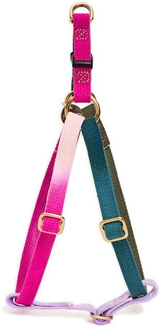 FOUND MY ANIMAL - The Original Jolie Webbing Cotton Cat & Dog Harness (Large) - Hand Dyed & Crafted Dog Harness - Adjustable, Pet Harness with Solid Brass Rings & Buckle Dog Training Harness