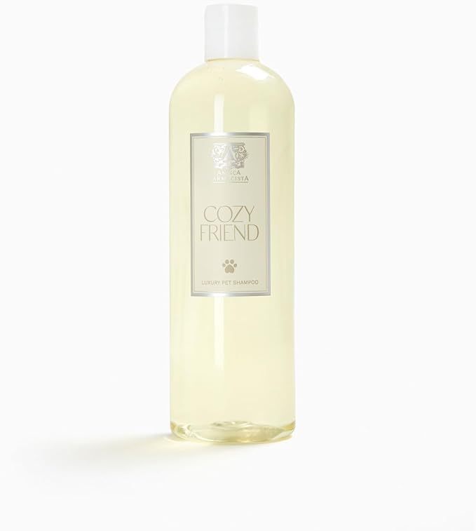 Antica Farmacista Cozy Friend Pet Shampoo - Luxury Dog & Cat Formula with Natural Oils - Clean, Nourish & Scent Pets - Soothing Pet Care - Non-Toxic Formula - 16 oz