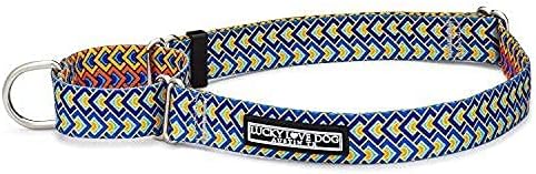 Lucky Love Dog Martingale Dog Collar - Adjustable, No-Slip, Durable, & Soft Webbing Dog Collar for Male and Female Dogs Ideal for Training & Walking - Stylish Murphy Pattern, Large Size