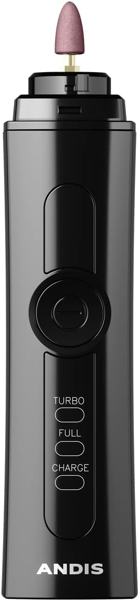 Andis Professional 2-Speed Cord/Cordless Animal Nail Grinder with Rechargeable Lithium-Ion Battery, Black, 66750