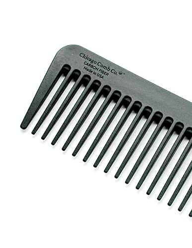 Chicago Comb No. 9 Pet, the XL Comb for Man or Beast, Carbon Fiber, Made in USA