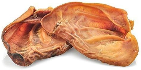 Healthy Pig Ear Chews for Dogs – Brazilian Made High Protein Pig’s Ears Pet Treats – Thick Cut, Oven Baked & Slow Cooked Delicious Dog Chew Snacks – No Preservatives, No Additives – 20 Ears