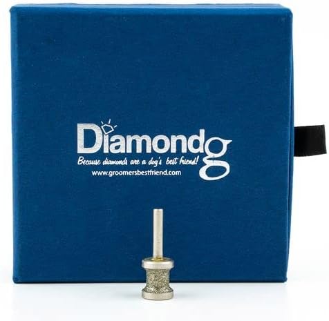 Groomer's Best Friend Diamond Rotary Nail Grinder Bit - Painless Nail Trimmer Bits Won't Pull Hair or Get Hot - Bit Size Small
