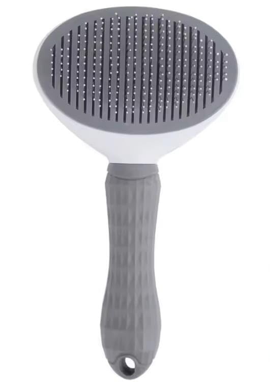 Brush Cat and Dog for shedding Gromming Cat brushes for indoor Cats Dog slickers cat fur brush cat comb with Release Button Dog Gromming Brush pet brush for semi short to semi long,, 7.84