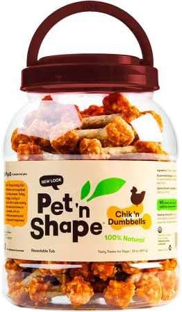 Pet 'n Shape Chik 'N Rice Dumbbells - All Natural Dog Treats, Chicken, 32 oz