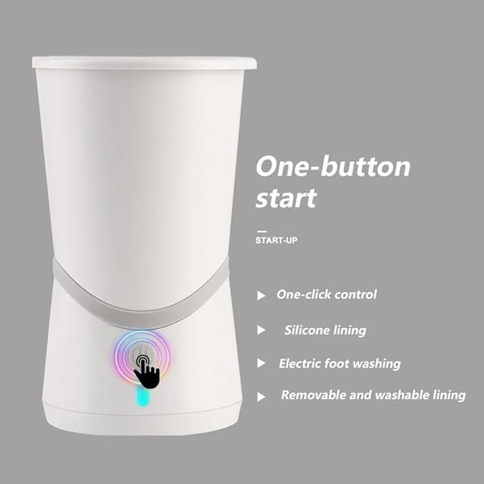 Automatic Paw Washer with Silicone Bristles - Electric Paw Cleaner Cup for Muddy Claws, Portable Pet Feet Washer with USB Charging, Designed for Small to Medium Cats & Dogs