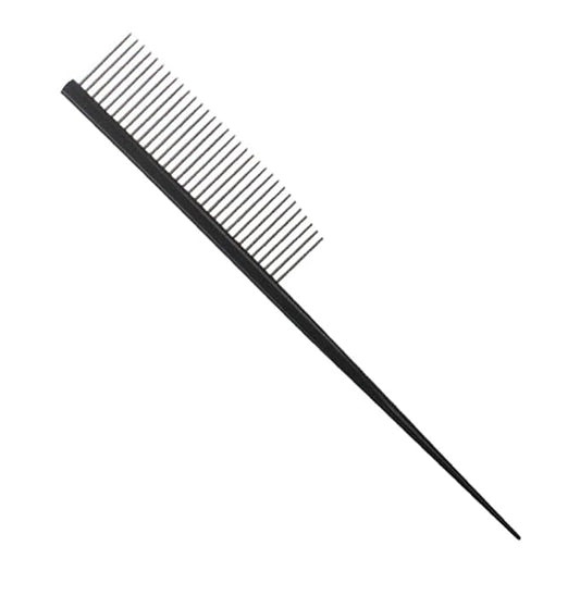 Cat & Dog Grooming Comb - Rat Tail Design with Rounded Ends for Safe Dematting, Hairstyling & Tangle Removal