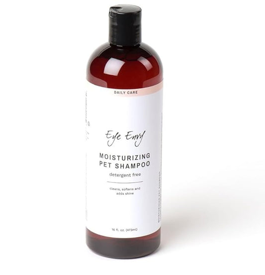 Eye Envy Moisturizing Pet Shampoo | Cleans, softens, add Shine | Glycerin enriched | Detergent Free | Gentle for Everyday use | Fragrance Free | Safe for Puppies and Kittens, 16oz