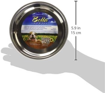 Loving Pets Bella Dog Bowls- Stainless Steel Dog & Cat Bowls - Spill Proof Dog Food Bowl, Cat Bowl, Puppy Essentials & Pet Supplies Great for Home & Travel (Small 10-20 lbs, Merlot)