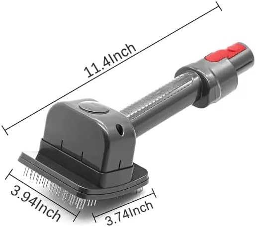 Goodsby Pet Grooming Kit Brush Attachment for Dog Cat Hair Shedding Compatible with Dyson V7 V8 V10 V11 V12 V15 Animal Vacuum Cleaner