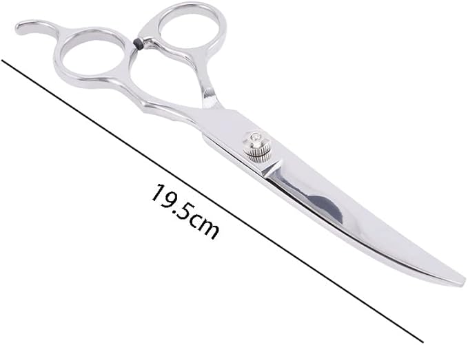 Leadigol Dog Grooming Scissors-Stainless Steel pets Bending scissors Thinning Shears for Dogs and Cats,Curved Dog Grooming Scissors, Shears for Dogs with Thick Hair