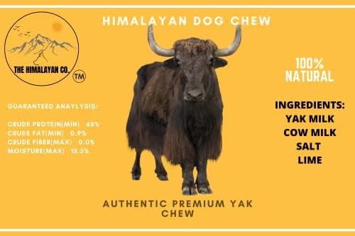 Himalayan Yak Cheese Dog Chew - (Small-Medium-Large-Extra Large-Jumbo) - Cheese Bones for Dogs - All Natural - for Aggressive Chewers - Sherpa Chew (Extra Large 2 Count)