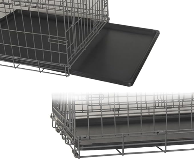 Dog Crate Tray 41"-ChewProof Replacement Pan, Easy to Clean, Easy to Assemble,Ideal for Potty Training-Perfect for Pet Crates & Kennels (1Pcs-40.9"L x 27.40"W x 1.0"H, Tray 41” fit 42” Crate)