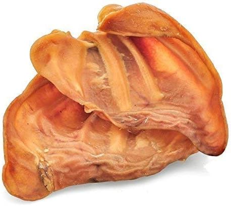 Healthy Pig Ear Chews for Dogs – Brazilian Made High Protein Pig’s Ears Pet Treats – Thick Cut, Oven Baked & Slow Cooked Delicious Dog Chew Snacks – No Preservatives, No Additives – 20 Ears