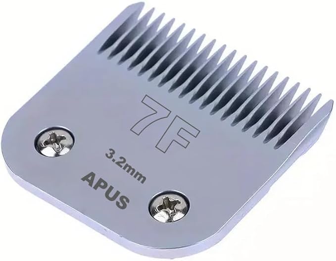 APUS Detachable A5 clipper 7F Blades Size 3.2mm (1/8") for Pet Grooming,Compatible with Andis,Oster,Wahl,Laube A5 Clippers.