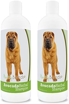 Healthy Breeds Chinese Shar Pei Avocado Herbal Dog Shampoo 16 oz (Pack of 2)