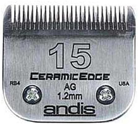 Andis Stainless Steel Pro Quality Grooming Ceramic Edge Clipper Blades Choose Size !(# 7FC Finish Blade = 3.2mm)