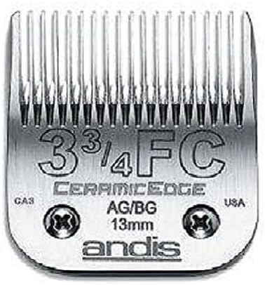 Andis Stainless Steel Pro Quality Grooming Ceramic Edge Clipper Blades Choose Size !(# 7FC Finish Blade = 3.2mm)