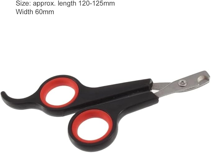 Black Pet Nail Claw Grooming Scissors Clippers for Dog Cat Bird Gerbil Rabbit Ferret Small Animals Practical and Attractive Dog Claw Care