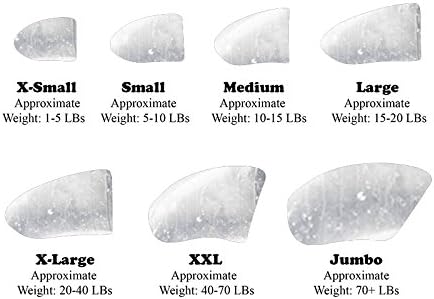 40 Pack Soft Nail Caps for Dog Claws Clear Jumbo